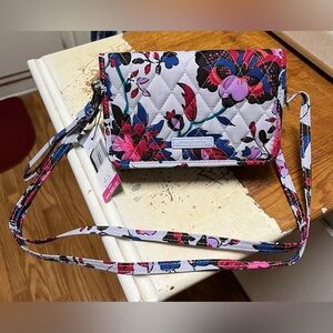 Vera Bradley Vineyard Floral Bag/Wristlet -